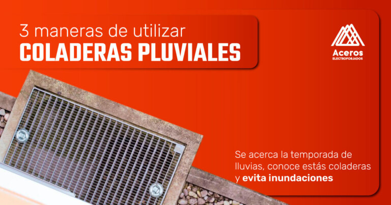 3 maneras de utilizar coladeras pluviales