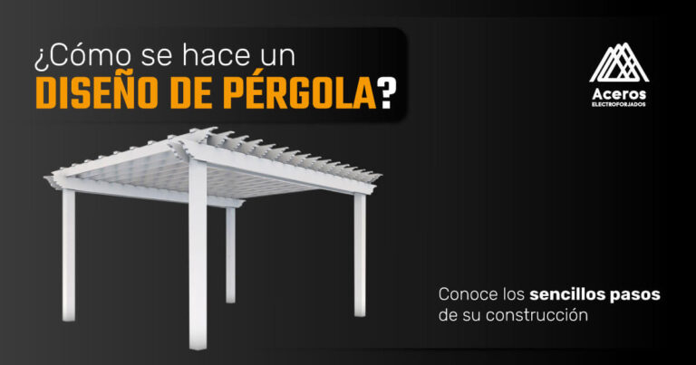 Diseño de pérgola hecho de madera