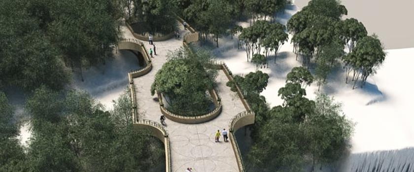 Proyección del proyecto del Bosque de Chapultepec 