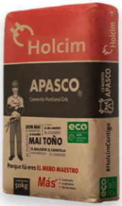 Bulto de cemento Holcim gris