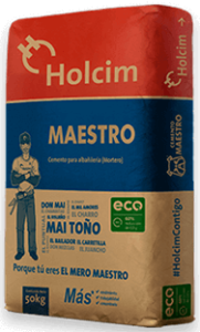 Bulto de mortero maestro Holcim