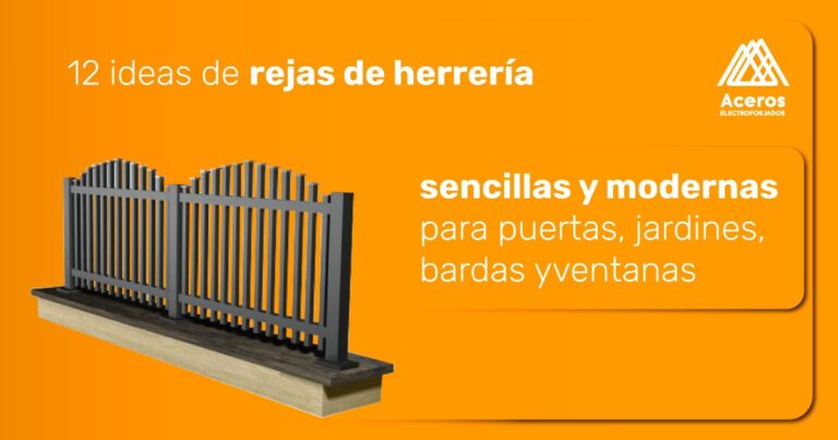 Rejas de herreria sencillas