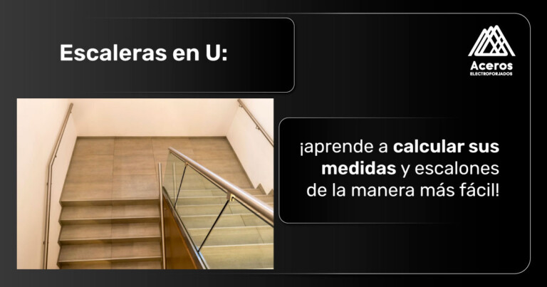 Escaleras en U y cómo calcular los escalones